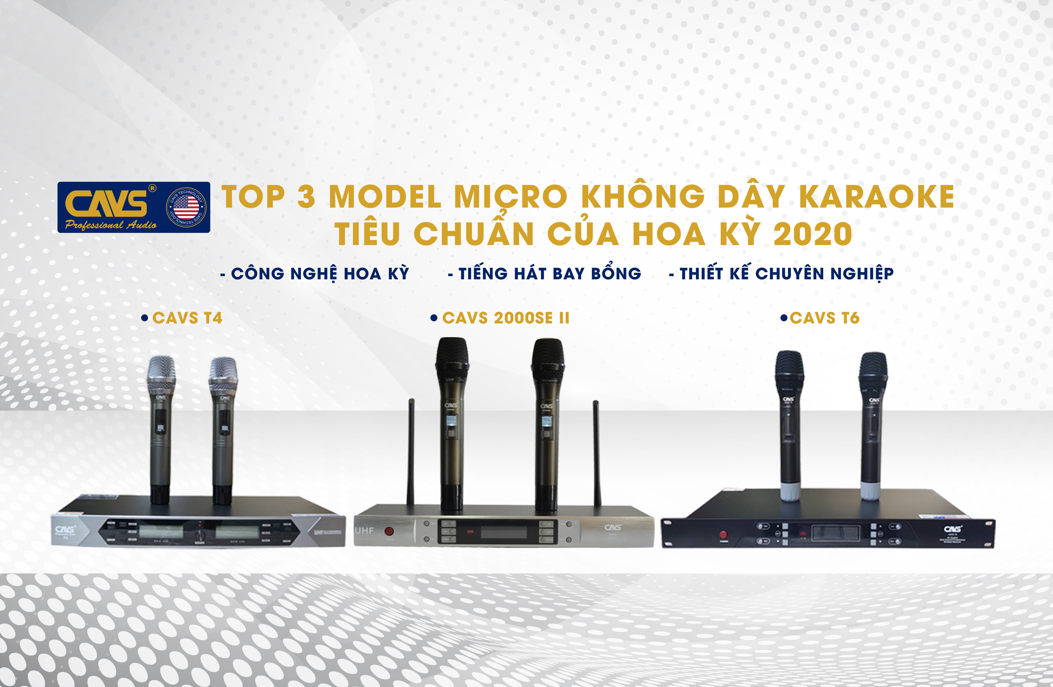 #3 Model Micro không dây thương hiệu CAVS xịn xò nhất trên thị trường hiện nay