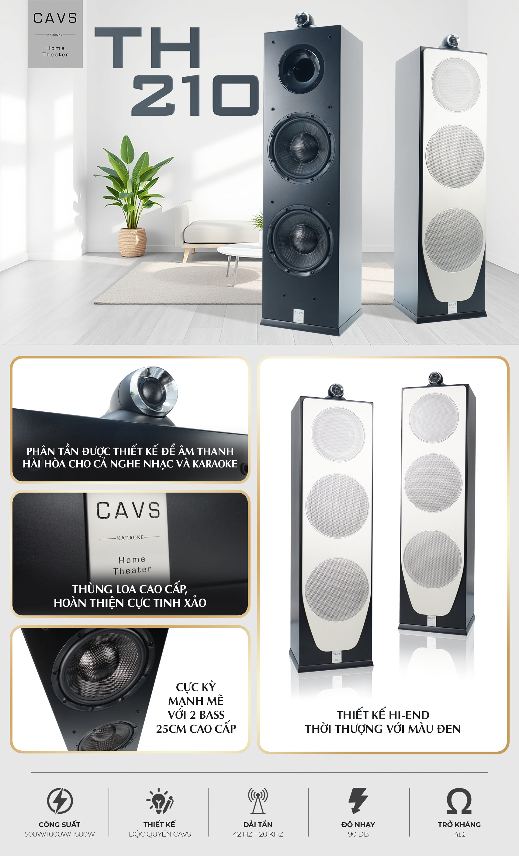 Loa Hi-Fi CAVS TH210