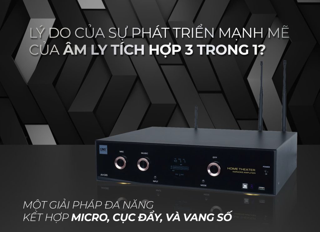 Lý do của Sự Phát Triển Mạnh Mẽ Của Âm Ly Tích Hợp 3 Trong 1?