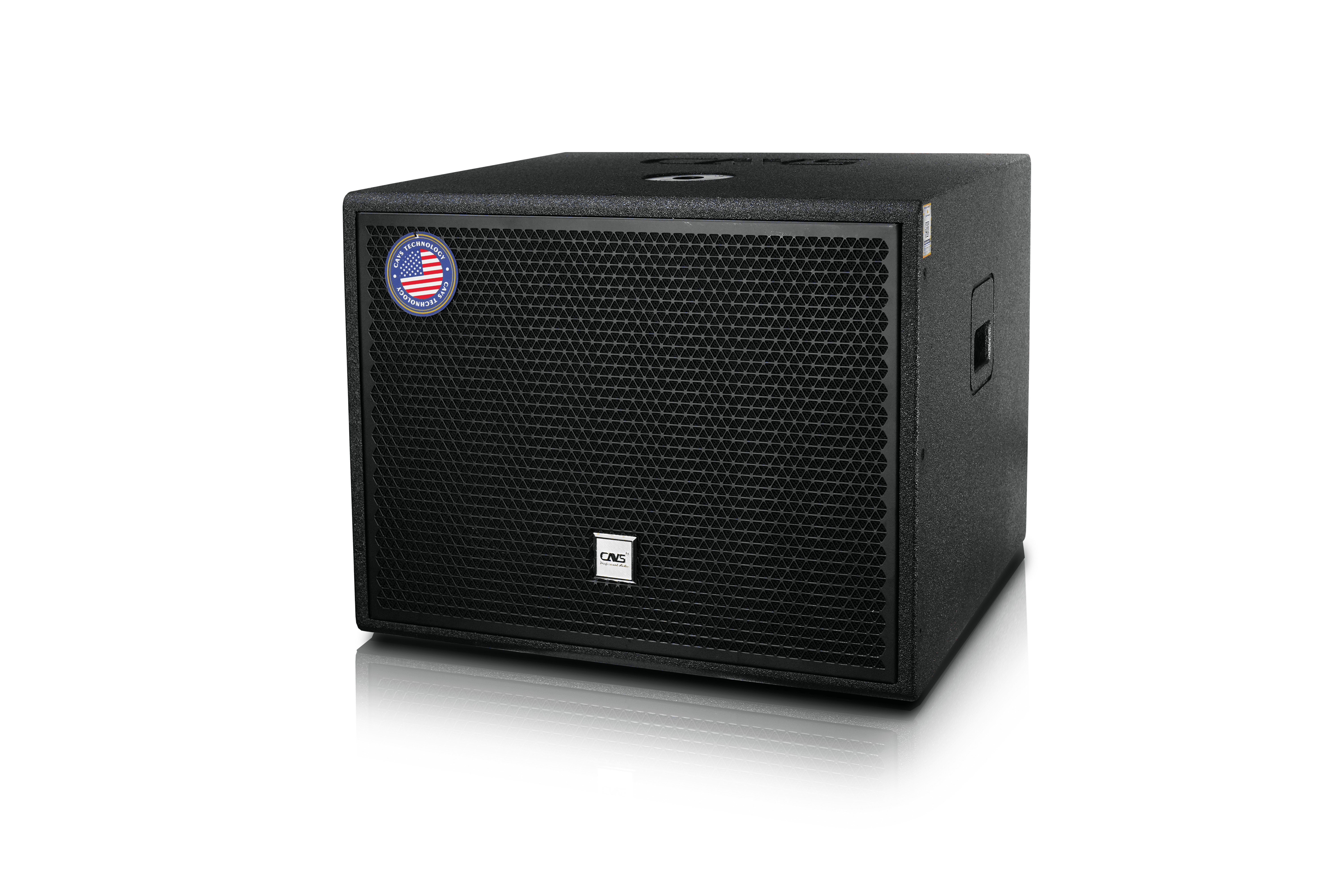 Sub hơi CAVS CX115PRO là mẫu loa siêu trầm sử dụng thiết kế bass reflex (sub hơi)