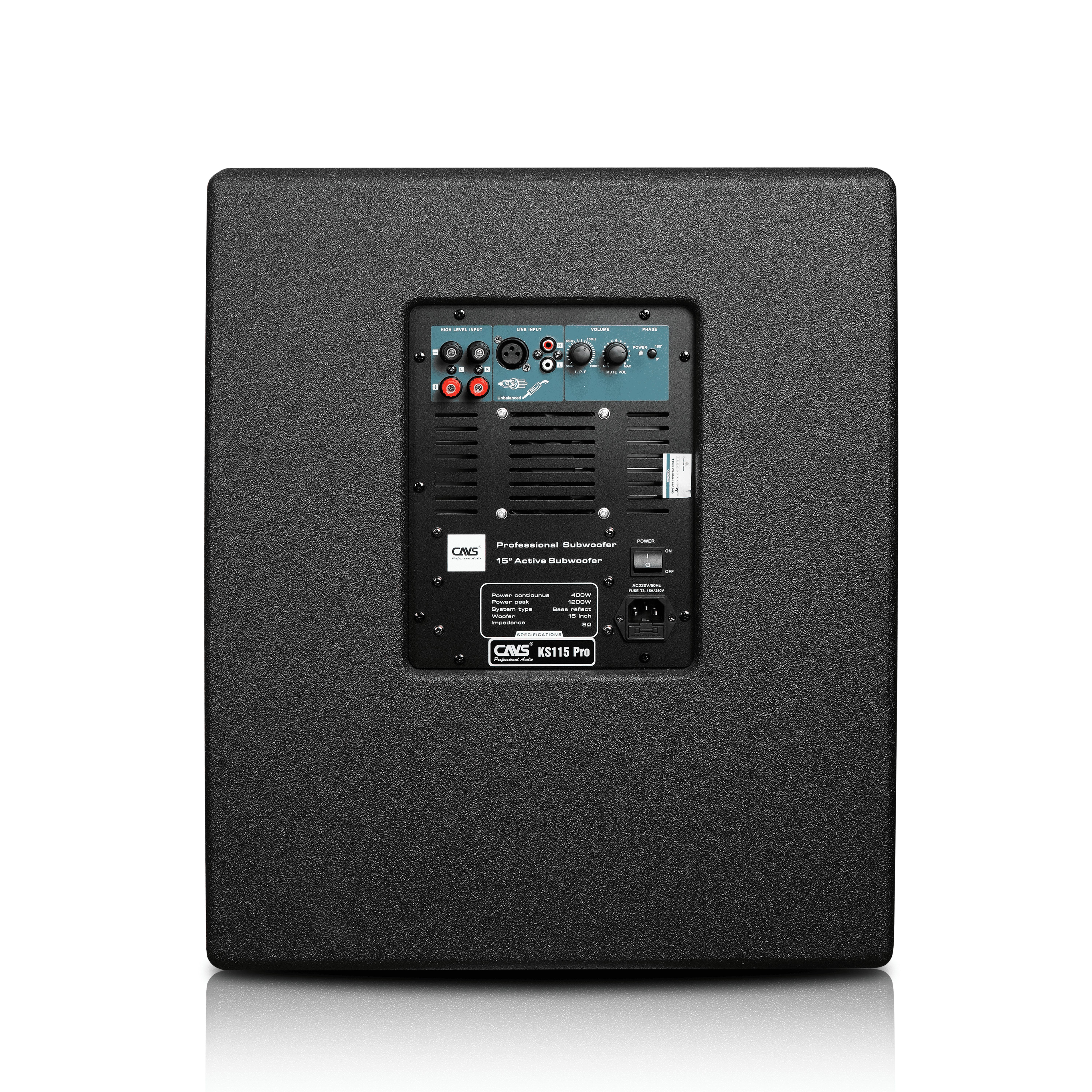 Loa Sub KS115PRO có hệ thống điều chỉnh chuyên sâu Loa Sub KS115PRO có hệ thống điều chỉnh chuyên sâu