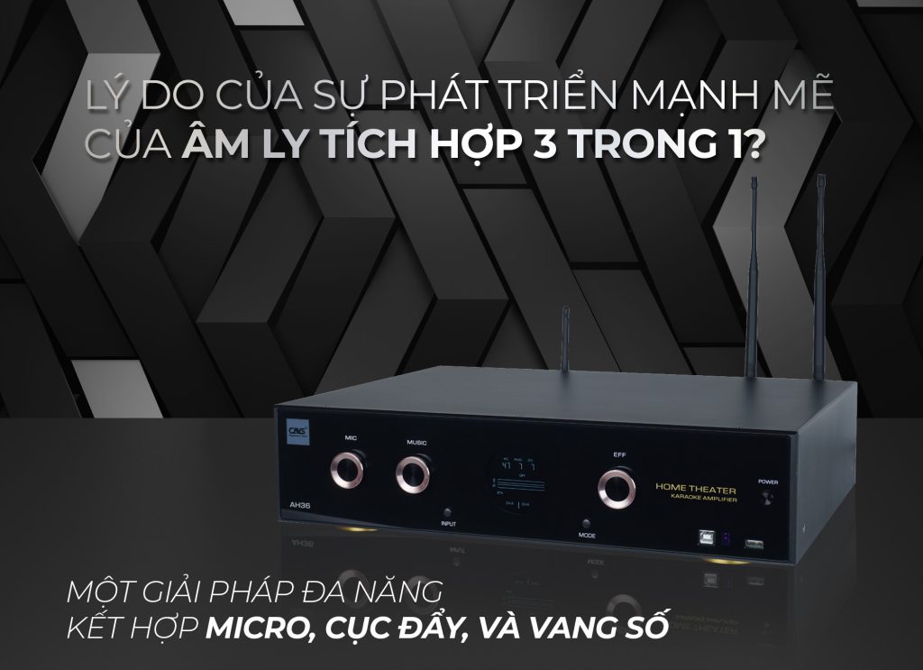 Lý do của Sự Phát Triển Mạnh Mẽ Của Amply Tích Hợp 3 Trong 1?