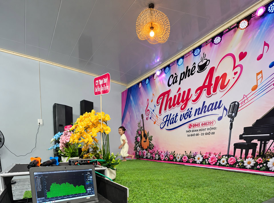 HOÀN THÀNH LẮP ĐẶT DÀN ÂM THANH TẠI CAFÉ THUÝ AN – BẠC LIÊU